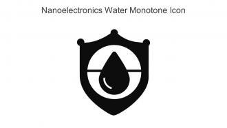 Nanoelectronics Water Monotone Icon In Powerpoint Pptx Png And Editable Eps Format