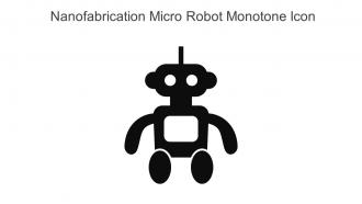 Nanofabrication Micro Robot Monotone Icon In Powerpoint Pptx Png And Editable Eps Format
