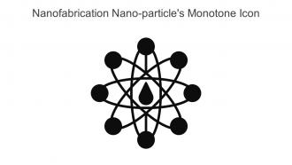 Nanofabrication Nano Particles Monotone Icon In Powerpoint Pptx Png And Editable Eps Format