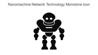 Nanomachine Network Technology Monotone Icon In Powerpoint Pptx Png And Editable Eps Format