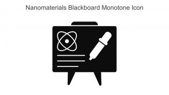 Nanomaterials Blackboard Monotone Icon In Powerpoint Pptx Png And Editable Eps Format