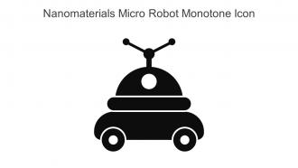 Nanomaterials Micro Robot Monotone Icon In Powerpoint Pptx Png And Editable Eps Format
