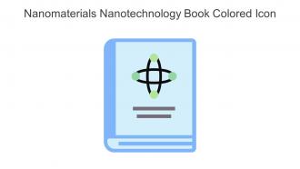 Nanomaterials Nanotechnology Book Colored Icon In Powerpoint Pptx Png And Editable Eps Format