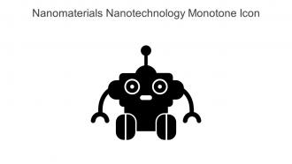 Nanomaterials Nanotechnology Monotone Icon In Powerpoint Pptx Png And Editable Eps Format