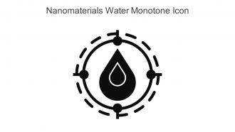 Nanomaterials Water Monotone Icon In Powerpoint Pptx Png And Editable Eps Format
