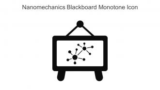 Nanomechanics Blackboard Monotone Icon In Powerpoint Pptx Png And Editable Eps Format
