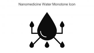 Nanomedicine Water Monotone Icon In Powerpoint Pptx Png And Editable Eps Format