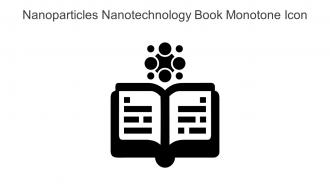 Nanoparticles Nanotechnology Book Monotone Icon In Powerpoint Pptx Png And Editable Eps Format