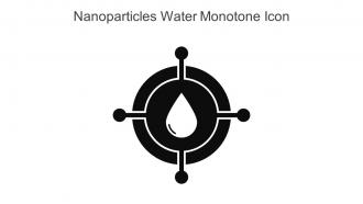 Nanoparticles Water Monotone Icon In Powerpoint Pptx Png And Editable Eps Format
