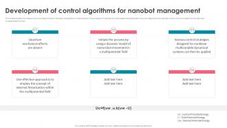 Nanorobotics Development Of Control Algorithms For Nanobot Management