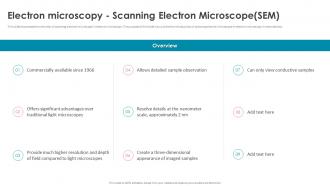 Nanorobotics Electron Microscopy Scanning Electron Microscope Sem