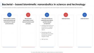 Nanorobotics In Healthcare And Medicine Bacterial Based Biomimetic Nanorobotics In Science
