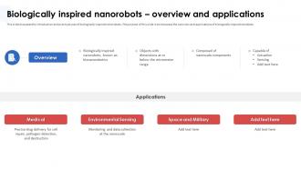Nanorobotics In Healthcare And Medicine Biologically Inspired Nanorobots Overview And Applications