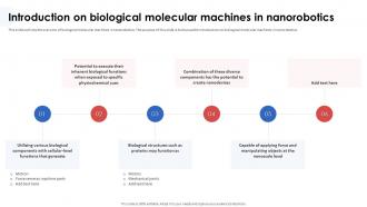 Nanorobotics In Healthcare And Medicine Introduction On Biological Molecular Machines In Nanorobotics