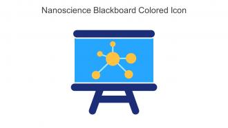 Nanoscience Blackboard Colored Icon In Powerpoint Pptx Png And Editable Eps Format