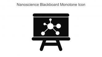 Nanoscience Blackboard Monotone Icon In Powerpoint Pptx Png And Editable Eps Format