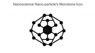 Nanoscience Nano Particles Monotone Icon In Powerpoint Pptx Png And Editable Eps Format