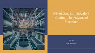 Nanosponges Innovative Solutions For Advanced Filtration PPT Template ST AI