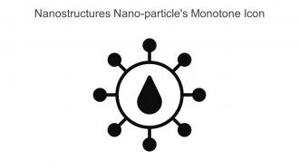 Nanostructures Nano Particles Monotone Icon In Powerpoint Pptx Png And Editable Eps Format