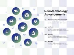 Nanotechnology advancements ppt powerpoint presentation professional grid