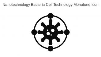 Nanotechnology Bacteria Cell Technology Monotone Icon In Powerpoint Pptx Png And Editable Eps Format