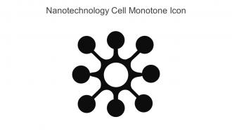 Nanotechnology Cell Monotone Icon In Powerpoint Pptx Png And Editable Eps Format