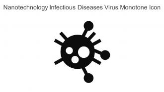 Nanotechnology Infectious Diseases Virus Monotone Icon In Powerpoint Pptx Png And Editable Eps Format