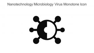Nanotechnology Microbiology Virus Monotone Icon In Powerpoint Pptx Png And Editable Eps Format