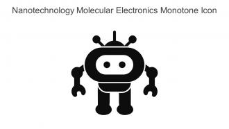 Nanotechnology Molecular Electronics Monotone Icon In Powerpoint Pptx Png And Editable Eps Format