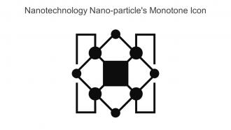 Nanotechnology Nano Particles Monotone Icon In Powerpoint Pptx Png And Editable Eps Format