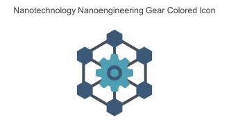 Nanotechnology Nanoengineering Gear Colored Icon In Powerpoint Pptx Png And Editable Eps Format