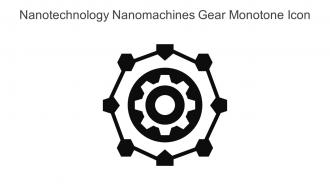 Nanotechnology Nanomachines Gear Monotone Icon In Powerpoint Pptx Png And Editable Eps Format