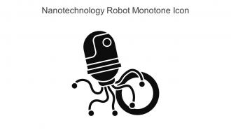 Nanotechnology Robot Monotone Icon In Powerpoint Pptx Png And Editable Eps Format