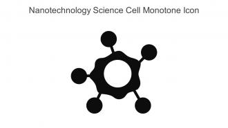 Nanotechnology Science Cell Monotone Icon In Powerpoint Pptx Png And Editable Eps Format