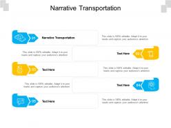 Narrative transportation ppt powerpoint presentation summary influencers cpb