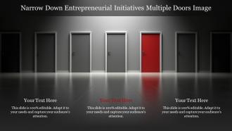 Narrow down entrepreneurial initiatives multiple doors image