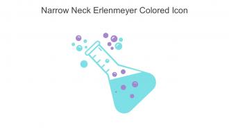 Narrow Neck Erlenmeyer Colored Icon In Powerpoint Pptx Png And Editable Eps Format