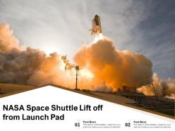 Nasa space shuttle lift off from launch pad