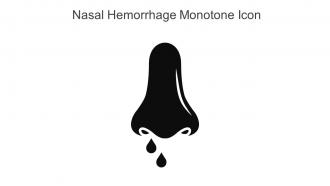 Nasal Hemorrhage Monotone Icon In Powerpoint Pptx Png And Editable Eps Format