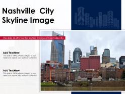 Nashville city skyline image powerpoint presentation ppt template