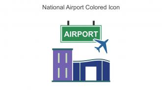 National Airport Colored Icon In Powerpoint Pptx Png And Editable Eps Format