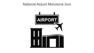 National Airport Monotone Icon In Powerpoint Pptx Png And Editable Eps Format