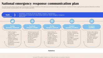 National Emergency Response Communication Plan