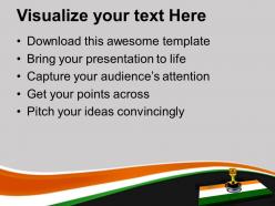 National flag key on it india safety powerpoint templates ppt themes and graphics 0213