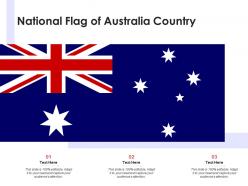 National flag of australia country