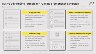 Native Advertising Formats For Running Types Of Online Advertising For Customers Acquisition