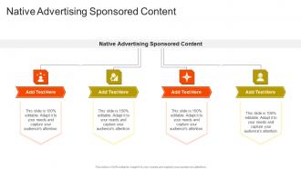 Native Advertising Sponsored Content In Powerpoint And Google Slides Cpb