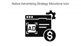 Native Advertising Strategy Monotone Icon In Powerpoint Pptx Png And Editable Eps Format