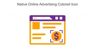 Native Online Advertising Colored Icon In Powerpoint Pptx Png And Editable Eps Format