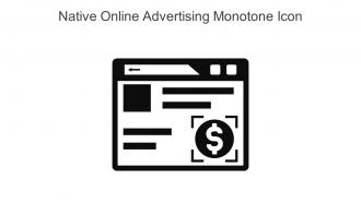 Native Online Advertising Monotone Icon In Powerpoint Pptx Png And Editable Eps Format
